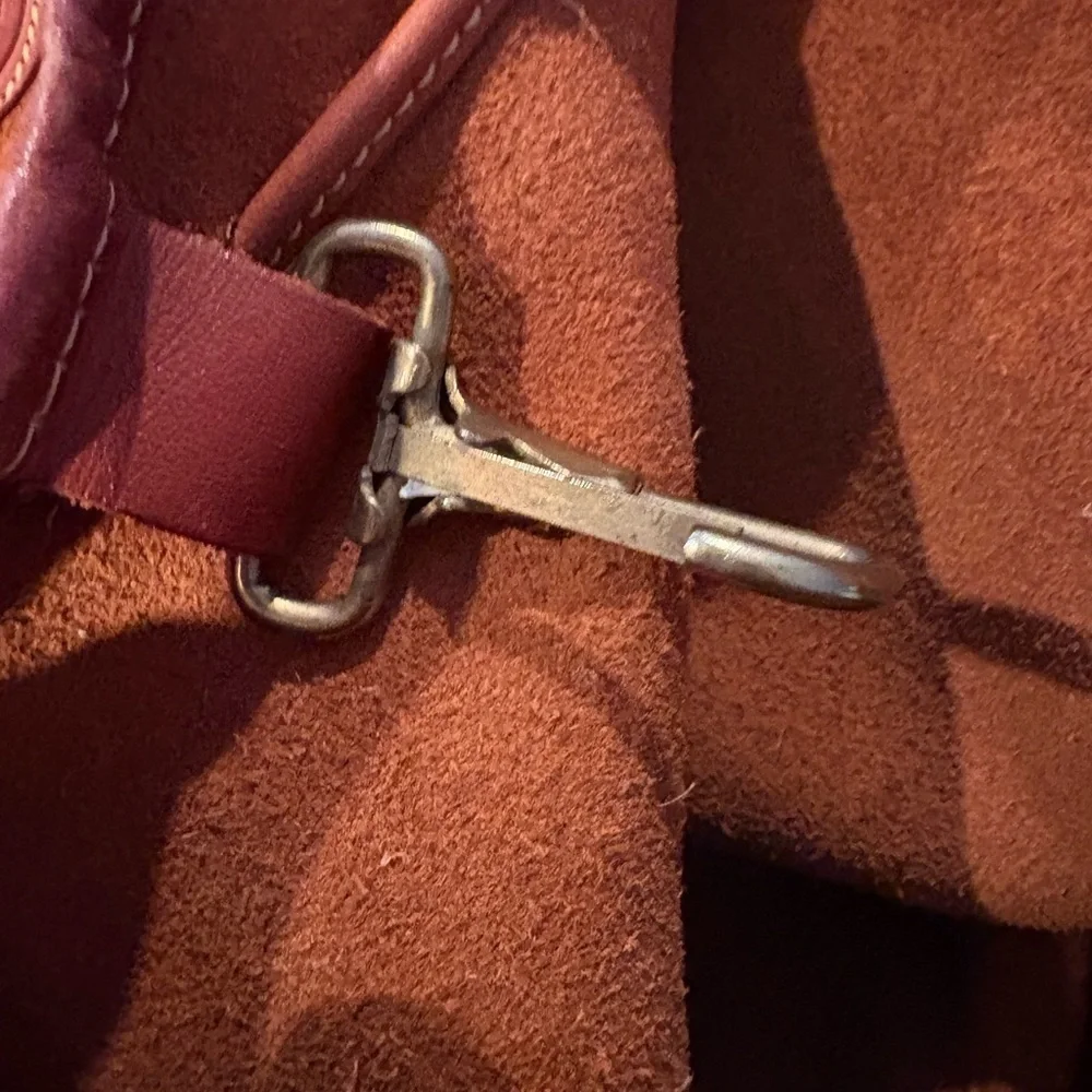 🌳VINTAGE RARE Eddie Bauer Suede & Leather Backpack